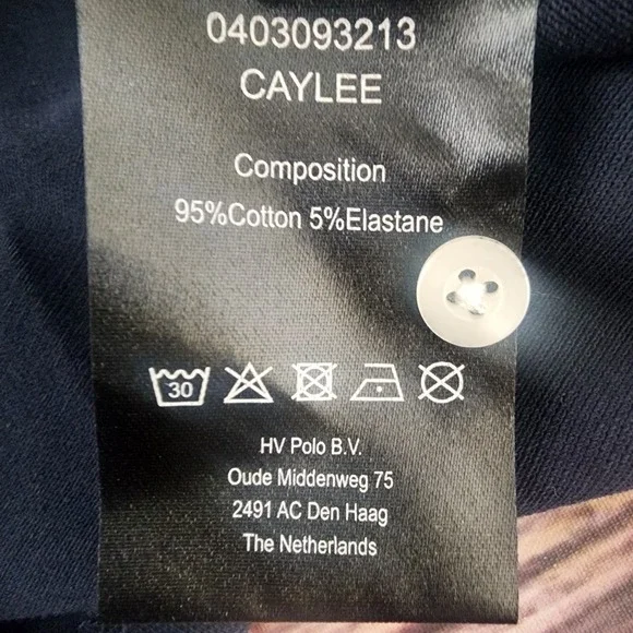 HV Society Womens XS Polo Shirt Blue Embroidered Equestrian Caylee Preppy Riding - Picture 10 of 11